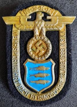 WW2 German Nazi early NSKK motorcycle club of the Third Reich 1933 sports competition shield award