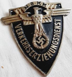 WW2 German Nazi early NSKK motorcycle club of the Third Reich moto plate