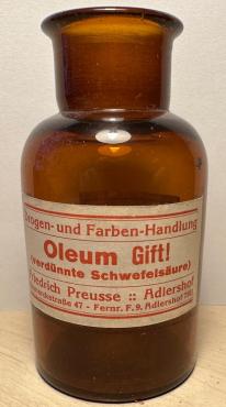 WW2 German Nazi Forced Labor FARBEN FABRIK poison gift bottle canister zyklon B