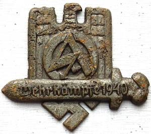 WW2 German Nazi German NSDAP SA Brownshirts 1940 WEHRKAMPFE BADGE