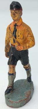 WW2 German Nazi Hitler Youth Elastolin 1930s figurine HJ smashed head toy