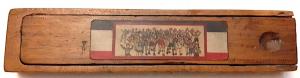 WW2 German Nazi Hitler Youth HJ RARE school wooden pen box with swastikas