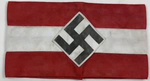 WW2 German Nazi HJ Hitler Youth swastika tunic armband hitlerjugend brassard