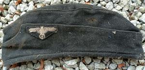 WW2 German Nazi nice attik found WAFFEN SS PANZER M43 cap 100% original untouched RARE