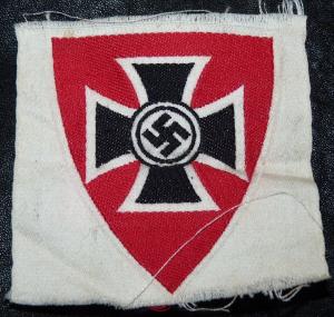 WW2 German Nazi NSDAP DRKB Member Armband Emblem original