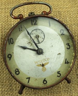 WW2 German Nazi NSDAP Third Reich admin desktop clock with eagle