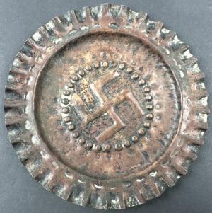 WW2 German Nazi Third Reich AH Fuhrer NSDAP partisan SWASTIKA wall plate
