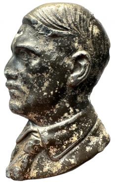 WW2 German Nazi Third Reich fuhrer Adolf Hitler patriotic NSDAP bust head wall plate