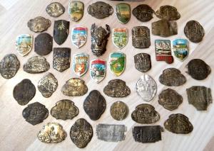 WW2 german Nazi Third Reich lot of 43 old small city plates tinies tiny WW2 german Nazi Third Reich lot of 43 old small city plates tinies tiny