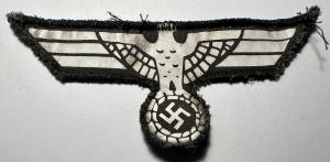WW2 german Nazi tunic removed Wehrmacht eagle cloth insignia patch early