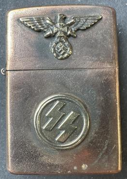 WW2 German Nazi Waffen SS eagle ww1 veteran zippo lighter by rzm