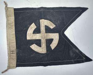 WW2 German Nazi Waffen SS flag stamped 5nd SS Panzer Division Wiking North