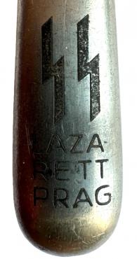 WW2 German Nazi WAFFEN SS Lazarett prag hospital knife silverware
