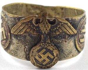 WW2 WAFFEN SS ToTenKopf original ring swastika eagle German Nazi