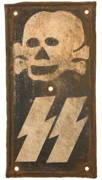 WW2 german Nazi WAFFEN SS TOTENKOPF PANZER GRENADIER tank skull sign