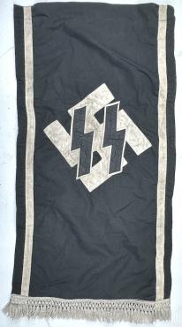 WW2 German Nazi WAFFEN SS wall banner FLAG totenkopf panzer das reich wiking original authentic