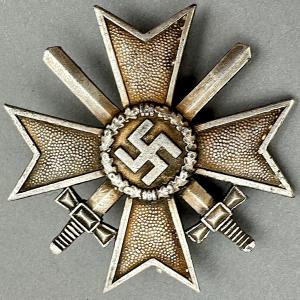 WW2 German Nazi WAFFEN SS WEHRMACHT 1st class Merit Cross with sword badge medal