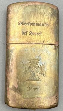 WW2 German Nazi Waffen SS Wehrmacht Heer combat soldier lighter with Iron Cross