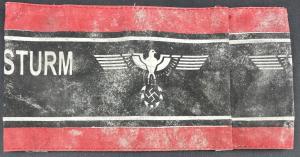 WW2 German Nazi Wehrmacht LATE WAR uniform armband original authentic genuine