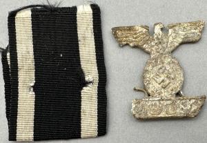 medal Iron cross 2nd class spange clasp WW2 German Nazi Wehrmacht Waffen SS 