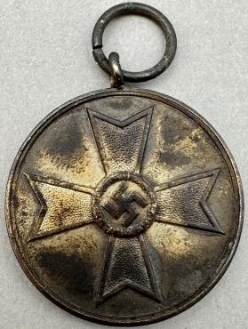 WW2 German Nazi Wehrmacht Waffen SS merit cross medal relic found in burnt village area in Russia