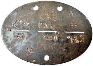 concentration camp KTL lager dog tag dogtag id metal waffen ss guard