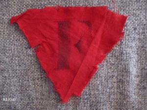 Concentration Camp red triangle T Czech uniform patch political prisoner Holocaust