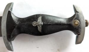 Early WAFFEN SS enlisted dagger  RZM district scabbard original