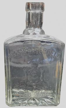 Holocaust Jewish Jew Jakob Haberfeld vodka distillery & great synagogue in AUSCHWITZ bottle