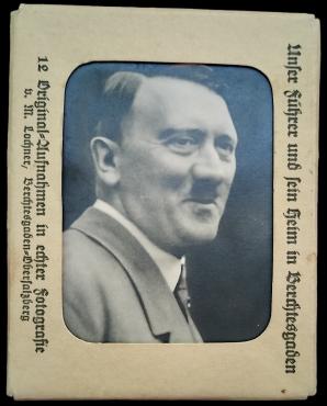 LISTED Hitler in Berchtesgaden Obersazleburg Set of 12 original photos in box early NSDAP Fuhrer cigarette book photos