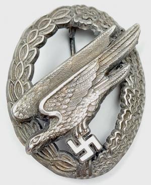 luftwaffe Fallschirmschützenabzeichen paratrooper badge medal award by b & n l