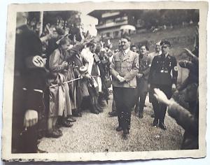 original war time photo Adolf Hitler Goering waffen SS Berghof