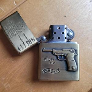 post war 1956 German WALTHER P38 gun pistol zippo lighter
