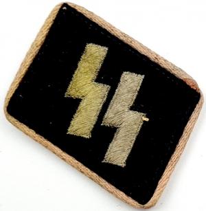RARE Waffen SS early PANZER collar tab ss runes officer tunic uniform