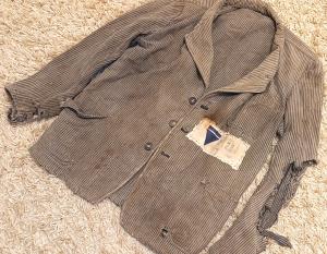 original Concentration Camp TREBLIKA survivor inmate jacket patch uniform