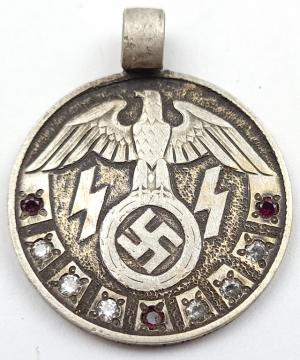 Waffen SS 27nd panzer grenadier division langemarck commemorative medaillon