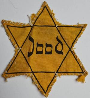 WORN Star of David from Holland JOOD Holocaust Jew Jewish Ghetto genuine original etoile juive for sale