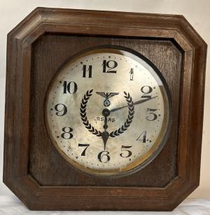 WW2 German Nazi NSDAP clock Third Reich eagle stamped original for sale