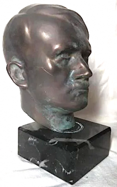 WW2 German Nazi NSDAP Fuhrer statue Adolf Hitler bust head