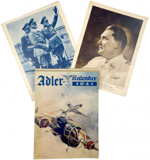 WW2 German Nazi LUFTWAFFE calendar of 1941 by ADLER - Hermann Goering Hitler Aircraft and more