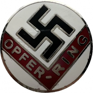 WW2 German Nazi NSDAP Third Reich donor badge pin M1/129 by RZM contributor donator