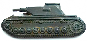 WW2 German Nazi panzer tank destruction tunic badge shield pin
