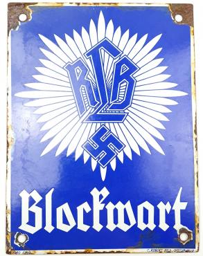 WW2 German Nazi RLB Reichsluftschutzbund air protection league third Reich sign