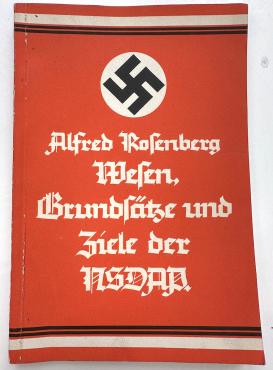 WW2 German Nazi Third Reich book by Alfred Ernst Rosenberg head of the NSDAP Office of Foreign Affairs