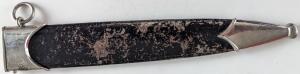 WW2 German Nazi Waffen SS dagger black nickle plated SCABBARD part