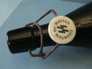 WW2 German Nazi WAFFEN SS kantine bottle totenkopf panzer