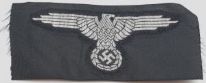 WW2 German Nazi WAFFEN SS M43 eagle cloth insignia CAP uncut unissued headgear 