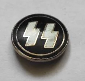 WW2 German Nazi waffen ss membership unmarked enamel pin