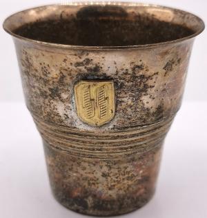 WW2 German Nazi WAFFEN SS silverware vodka cup relic found by RZM