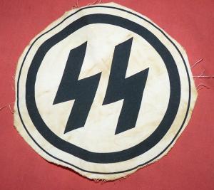 WW2 German Nazi WAFFEN SS sport shirt LARGE cloth insignia patch